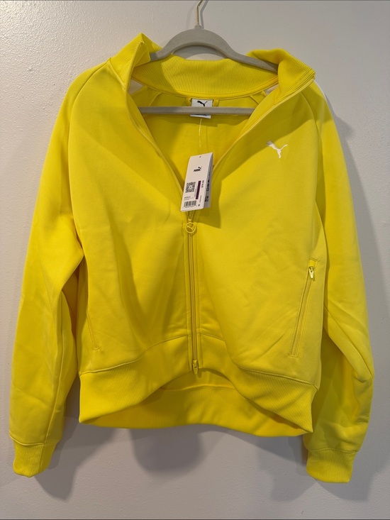 Puma Jackets & Blazers - Puma Women's Yellow Full-Zip Sport Jacket